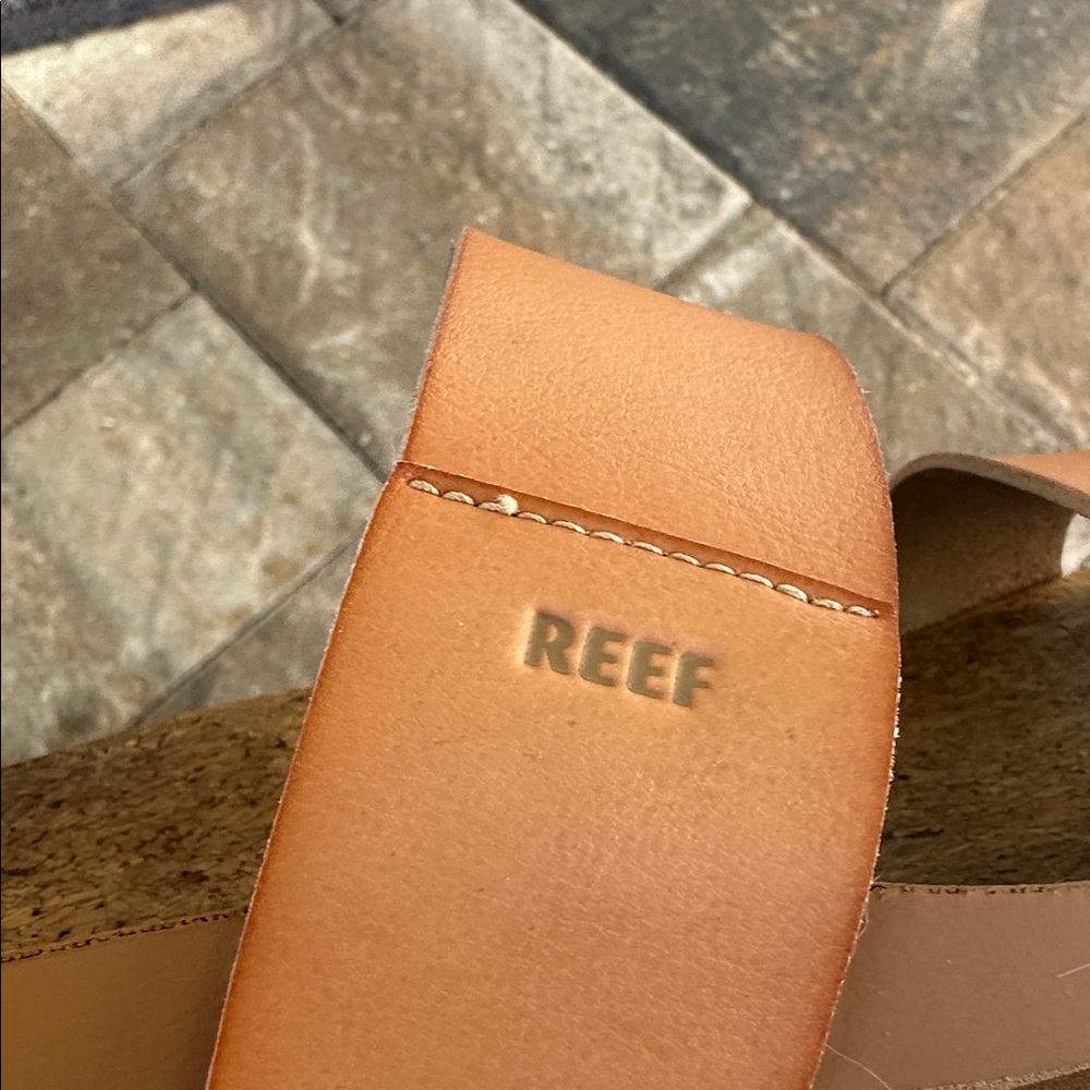 Reef Brown Double Strap Platform Sandal/ Slides - Picture 5 of 6